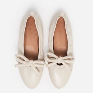 Flattered Polly Leather Creme Flats sz 38 / 7.5